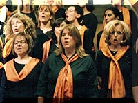Silvia, Monica, Gloria, Anita (alto), Giordana, Paola, Germana (basso)